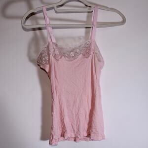 Vintage Siberlarz Euro Pink Cami With Embroidery Size 6/40